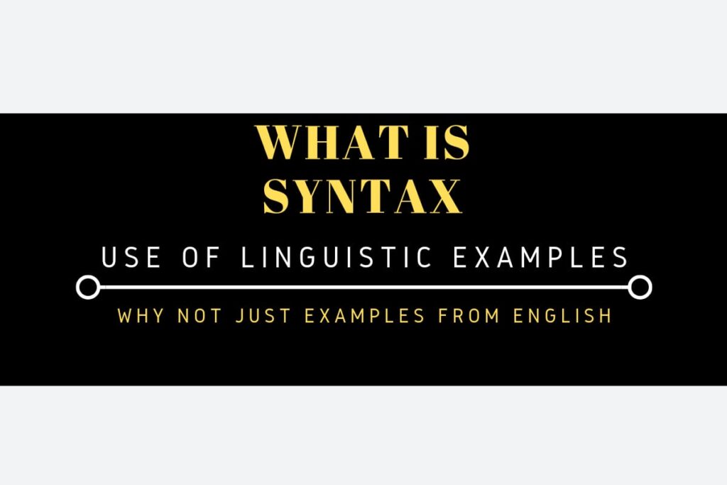 Syntax Examples