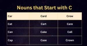 Nouns that start with C